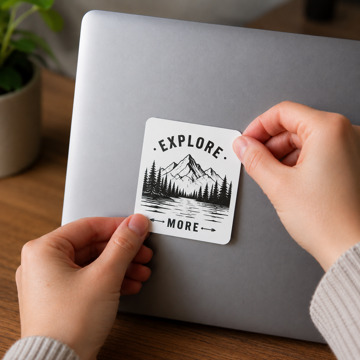 Diecut Stickers - White vinyl material
